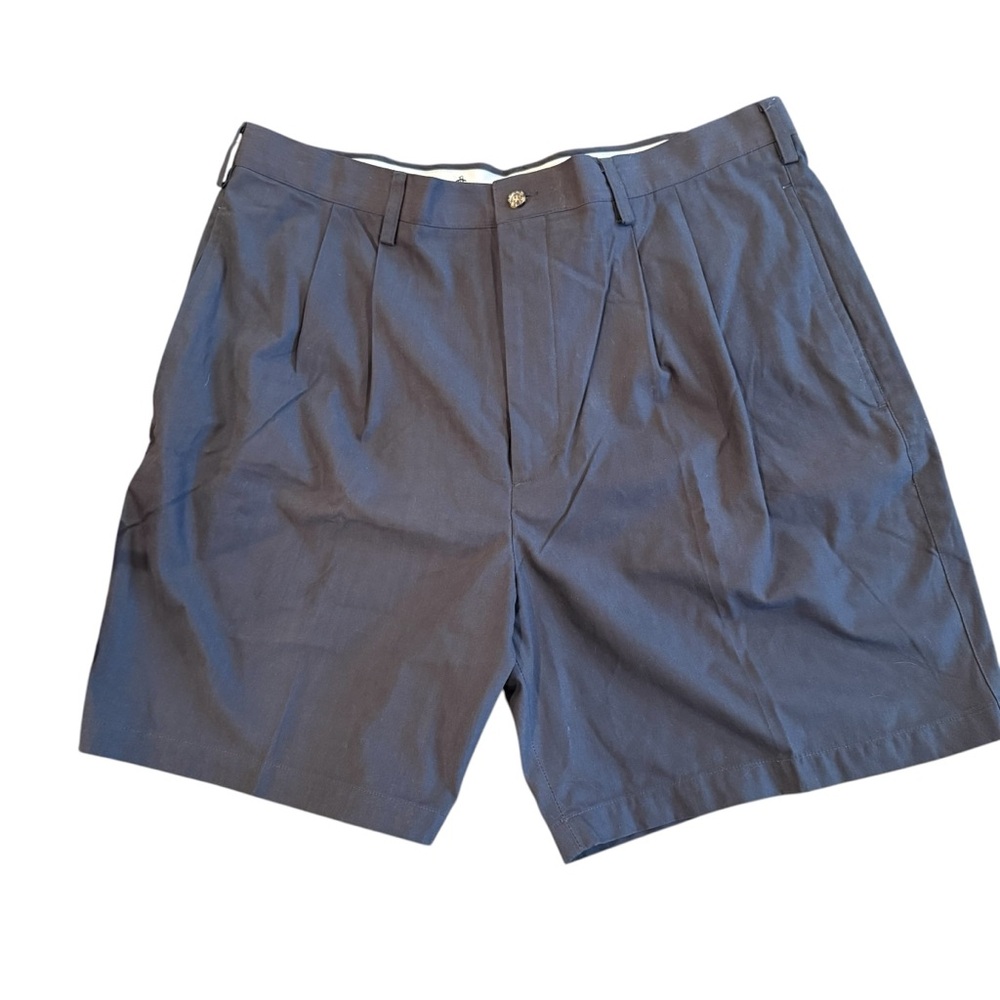 Grand Slam Charcoal Gray Flat-Front Men's Shorts 38